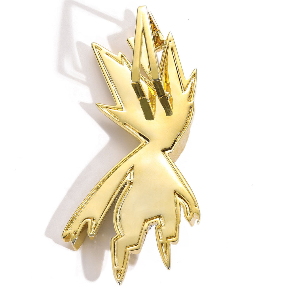 14MM Hip Hop Rapper Cuban Chain Necklace with Cartoon Character Pendant