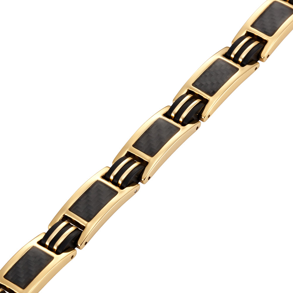 Carbon Fiber Titanium Magnetic Bracelet with Size Adjusting Tool