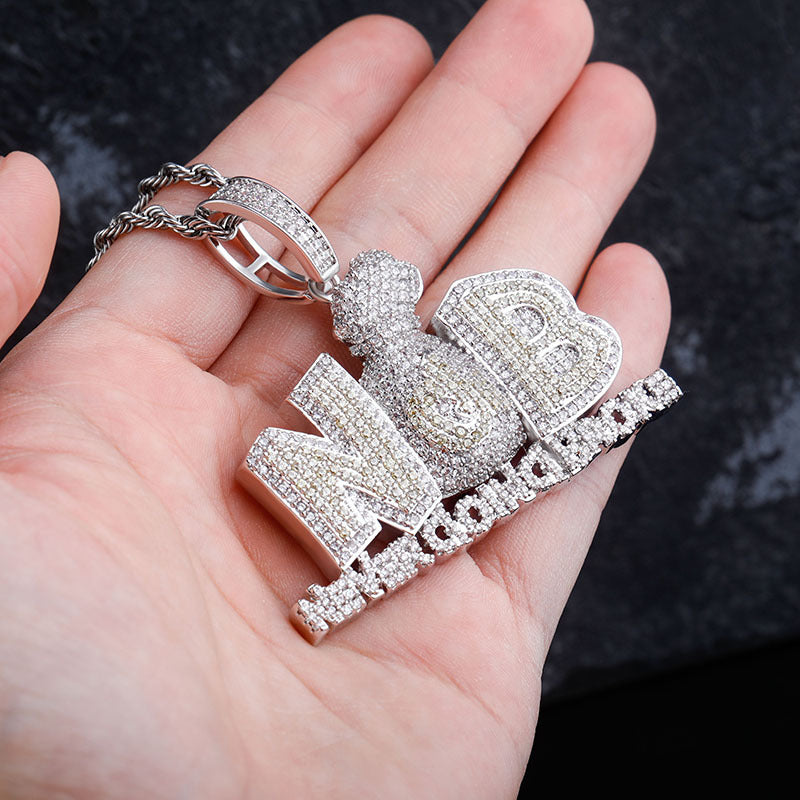 Hip Hop 3MM Twisted Miami Cuban Letter Pendant Chain